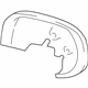 Toyota 87961-47030 Mirror Glass, Driver Side