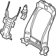 Toyota 71014-0E090 Frame Sub-Assembly, Front Seat Back, Driver Side