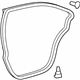 Toyota 67871-07010 Surround Weatherstrip, Passenger Side