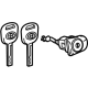 Toyota 69052-AQ010 Cylinder&Key Set