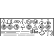 Toyota G9569-48010 Battery Label Toyota G9569-48010 Battery Label
