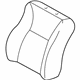 Toyota 71073-02D70-B0 Seat Back Cover, Passenger Side