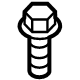 Toyota 90118-WA544 Actuator Bolt