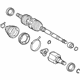 Toyota 43420-12A60 Axle Assembly, Driver Side
