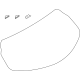 Toyota 68105-WB004 Lift Gate Glass, Rear