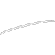 Toyota 75552-30570 Drip Molding, Driver Side