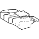 Toyota 71611-0E140 Seat Cushion Pad, Passenger Side