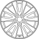 Toyota 42611-0A220 Wheel, Alloy