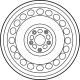 Toyota 42611-0A210 Wheel, Steel