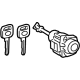 Toyota 69005-42810 Cylinder & Keys, Front Driver Side