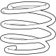 Toyota 48131-12M70 Coil Spring, Front