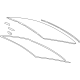 Toyota 64810-62020 Back Glass, Rear Toyota 64810-62020 Back Glass, Rear