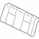 Toyota 71077-02530-E1 Seat Back Cover, Rear