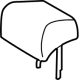 Toyota 71940-30J70-A3 Headrest, Outer, Rear Toyota 71940-30J70-A3 Headrest, Outer, Rear