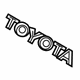 Toyota 75447-33090 Nameplate, Black, Rear