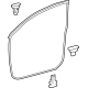 Toyota 67861-AK010 Weatherstrip, Front Door, Passenger Side Toyota 67861-AK010 Weatherstrip, Front Door, Passenger Side
