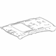 Toyota 63310-02S60-A0 Headliner, Flaxen