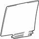 Toyota 68113-35090 Moveable Glass, Green, Passenger Side