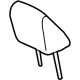 Toyota 71910-48E40-B1 Headrest, Beige/Gray, Front