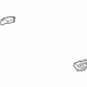 Toyota 62436-12010 Pad, Driver Side