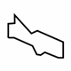 Toyota 52562-12170 Upper Retainer, Passenger Side