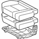 Toyota 79220-0C010-B0 Seat Cushion, Passenger Side