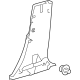 Toyota 62414-47100-C0 Lower Center Pillar Trim, Black, Driver Side