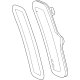 Toyota 81750-47010 Side Marker Lamp, Passenger Side
