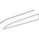 Toyota 75731-30611 Upper Trim, Front Passenger Side Outside