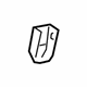 Toyota 73233-02040-C2 Anchor Cover, Front Outer