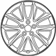 Toyota 42611-02A50 Wheel, Alloy