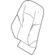 Toyota 71073-60U00-20 Cover Sub-Assembly, Front Seat Back
