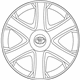 Toyota 42621-02101 Wheel Cover