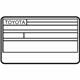Toyota 11298-31790 Emission Label