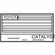 Toyota 11298-21101 Emission Label