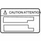 Toyota 74559-47010 Warning Label