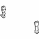 Toyota 73380-0C020-B2 Outer Buckle, Rear Passenger Side