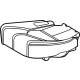 Toyota 71612-0E200 Seat Cushion Pad, Driver Side