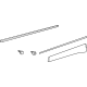 Toyota 75075-0E190 Body Side Molding, Outside Passenger Side