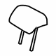Toyota 71960-12770-C2 Headrest, Center