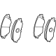 Toyota 04465-0E080 Pad Kit, Disc Brake Toyota 04465-0E080 Pad Kit, Disc Brake