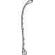 Toyota 67887-62020 Lower Weatherstrip, Rear