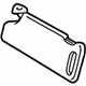 Toyota 74310-0C030-B4 Sunvisor, Passenger Side