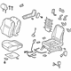 Toyota 71100-02Y30-B7 Seat Assembly, Dark Gray, Front Passenger Side