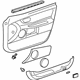 Toyota 67610-AC170-A2 Door Trim Panel, Passenger Side