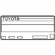 Toyota 11298-37640 Emission Label