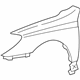 Toyota 53801-AA040 Fender, Front Passenger Side