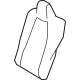 Toyota 71078-12W10-B0 Cover, Rear Seat Back, Driver Side(For Separate Type)