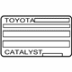 Toyota 11298-28530 Emission Label