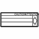 Toyota 16448-22010 Caution Label